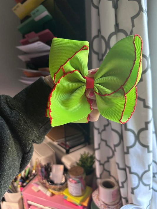 Green/ Red Bow