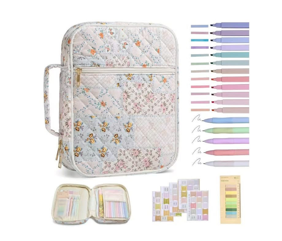 Patchwork Embroidered Bible Cover