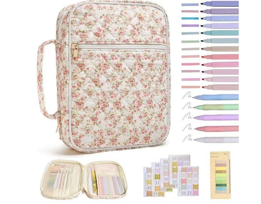 Floral Embroidered Bible Cover