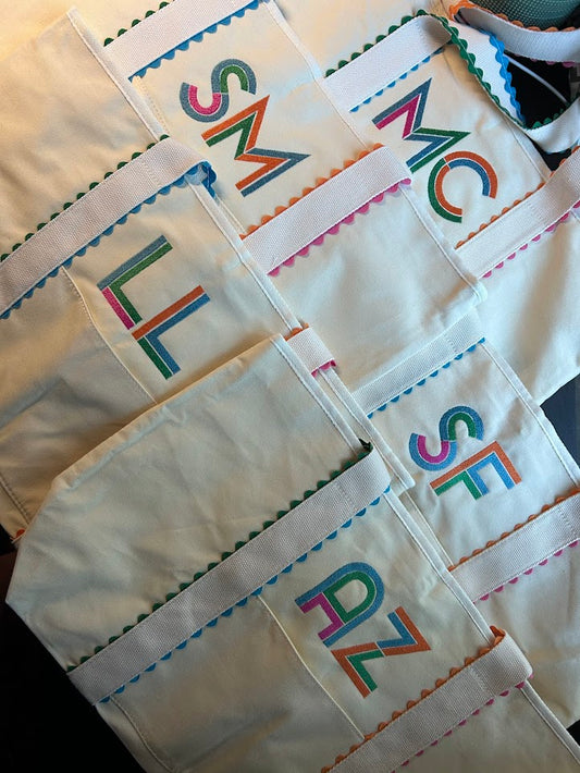 Embroidered RicRac Bag